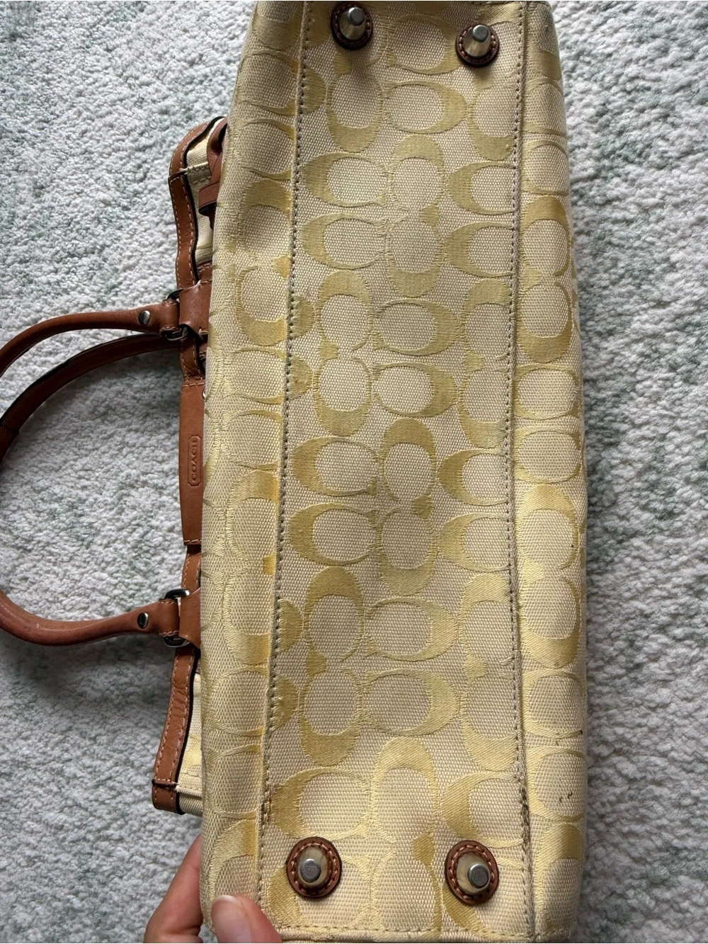 COACH Hamilton yellow tote bag